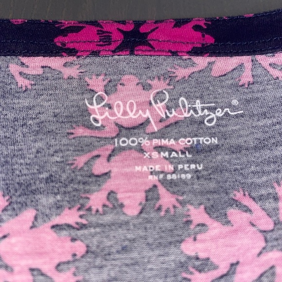 Lilly Pulitzer Janelle top in Get Hoppy - Picture 4 of 6